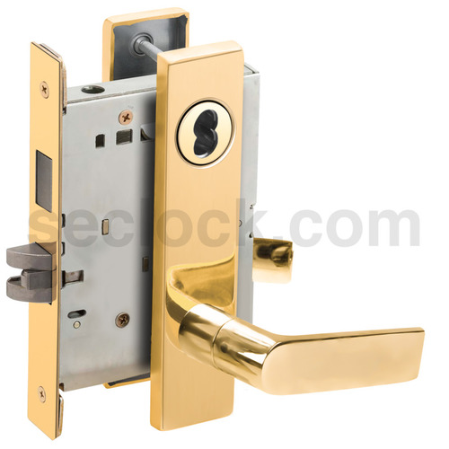 Mortise Lock Bright Brass