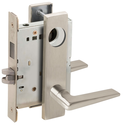 Lock Mortise Lock Satin Nickel Plated Clear Coated