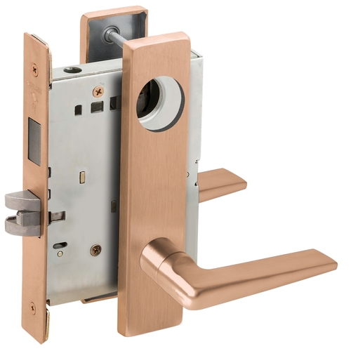 Lock Mortise Lock Satin Bronze Clear Coated