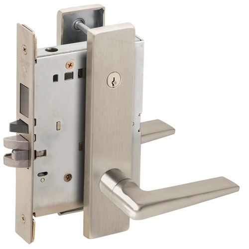 Lock Mortise Lock Satin Nickel Plated Clear Coated