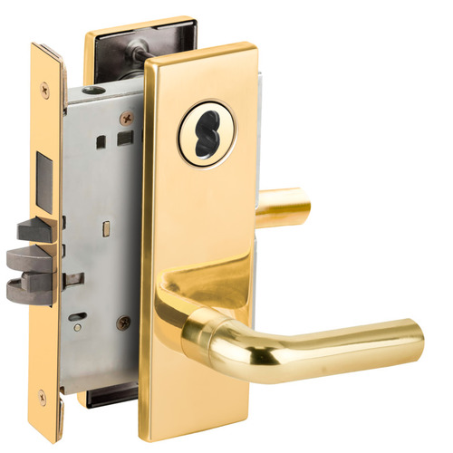 Mortise Lock Bright Brass