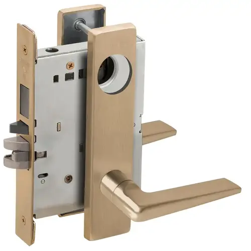 Lock Mortise Lock Satin Brass Blackened Satin Relieved Clear Coated