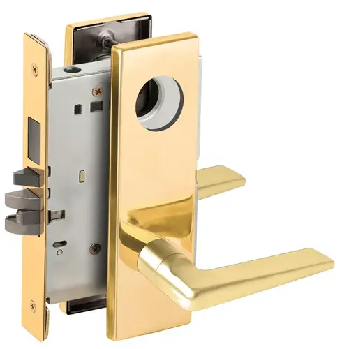 Lock Mortise Lock Bright Brass