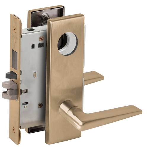 Mortise Lock Satin Brass Blackened Satin Relieved Clear Coated