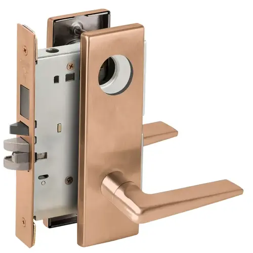 Lock Mortise Lock Satin Bronze Clear Coated