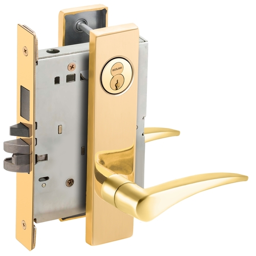 Lock Mortise Lock Bright Brass