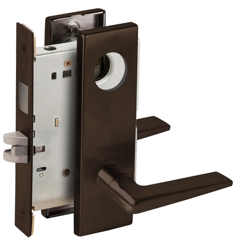 Lock Mortise Lock Dark Oxidized Satin Bronze Oil Rubbed