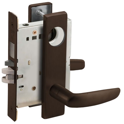 Lock Mortise Lock Dark Oxidized Satin Bronze Oil Rubbed