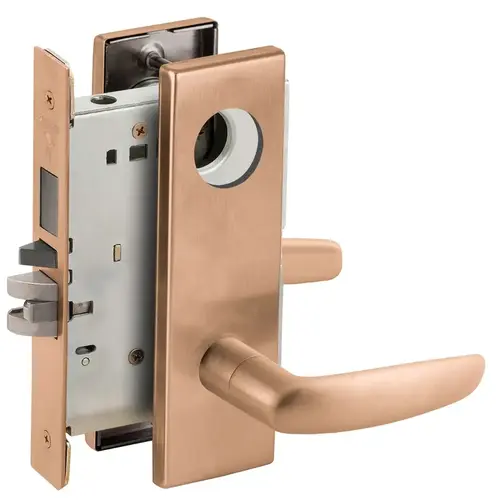 Lock Mortise Lock Satin Bronze Clear Coated