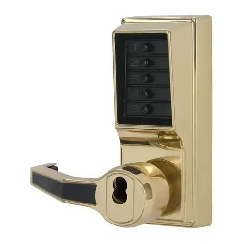 Pushbutton Lock Bright Brass