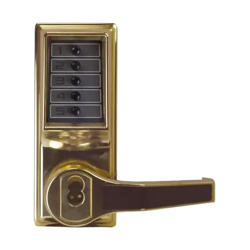 Pushbutton Lock Bright Brass