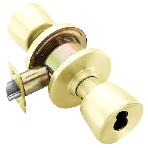 Lock Cylindrical Lock Bright Brass