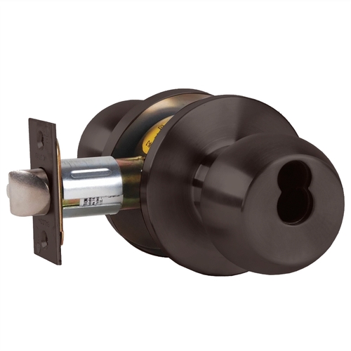 Lock Cylindrical Lock Dark Oxidized Satin Bronze Oil Rubbed