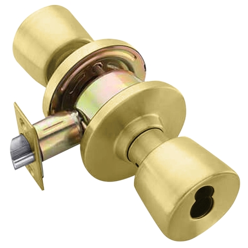 Lock Cylindrical Lock Satin Brass