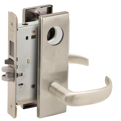 Mortise Lock Satin Nickel Plated Clear Coated