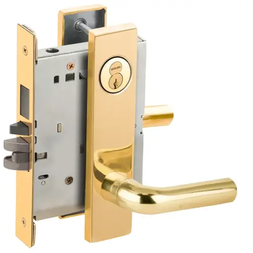 Mortise Lock Bright Brass