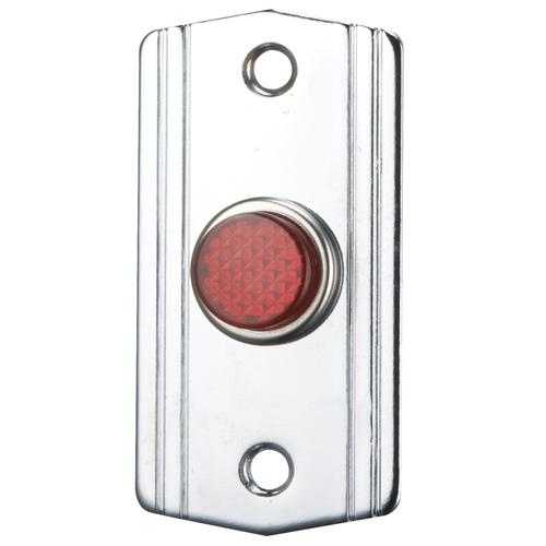 Mini Remote Plate, 1/2" Red LED, 12/24VDC