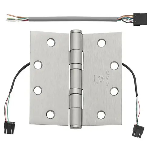 Electrified Hinge Satin Stainless Steel