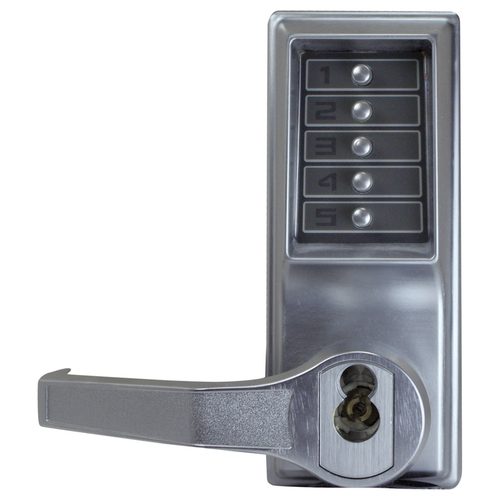 Pushbutton Lock Satin Chrome