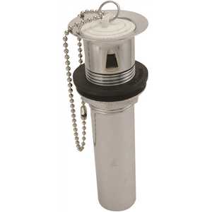 KEENEY MFG. 1065PC 1-1/4 in. x 12 in. 22-Gauge Pop Up Plug Assembly with Stopper in Chrome