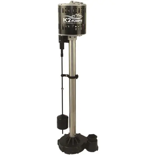K2 SPP05001K 1/2 HP Stainless Steel Pedestal Sump Pump