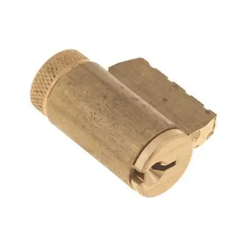 Multiple Tailpiece Replacement Cylinder with E Keyway, Satin Brass