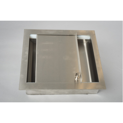 TSS SRCTBT1414 14" x 14" x 3" Recessed Currency Tray Sliding With Bullet Trap Level 3