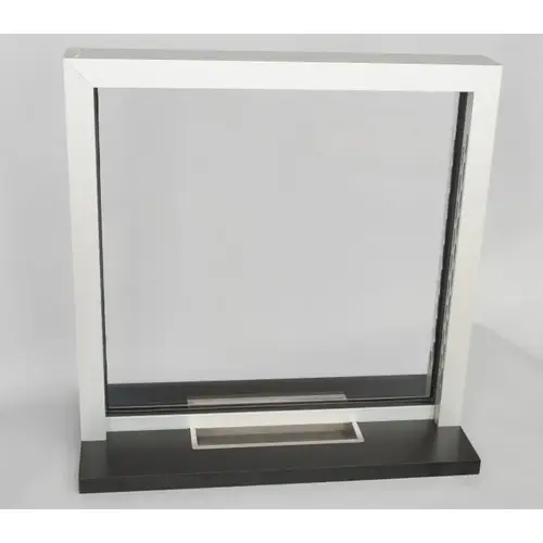 TSS TWA3636L1SA 36" x 36" Transaction Window Speak Around Level 1 Clear Anodized