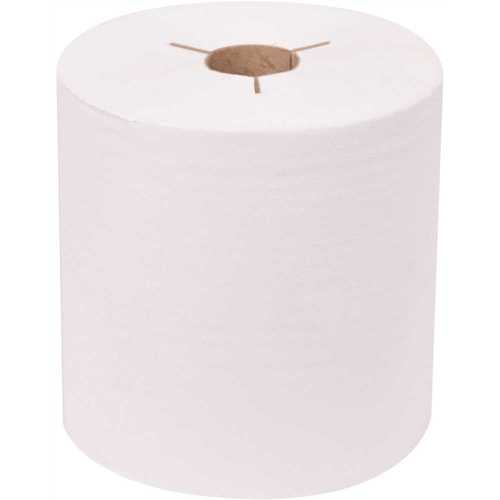 Premium White 8 in. Controlled Hardwound Paper Towels (600 ft./Roll, )