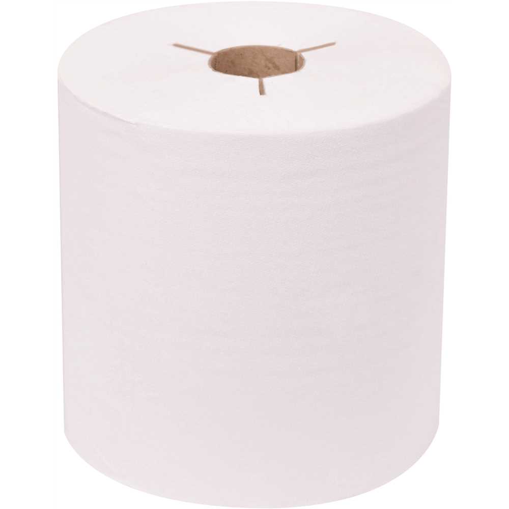 Renown REN06484WB Premium 8 in. Bright White Luxury Controlled Hardwound Paper Towels (600 ft. per Roll, )