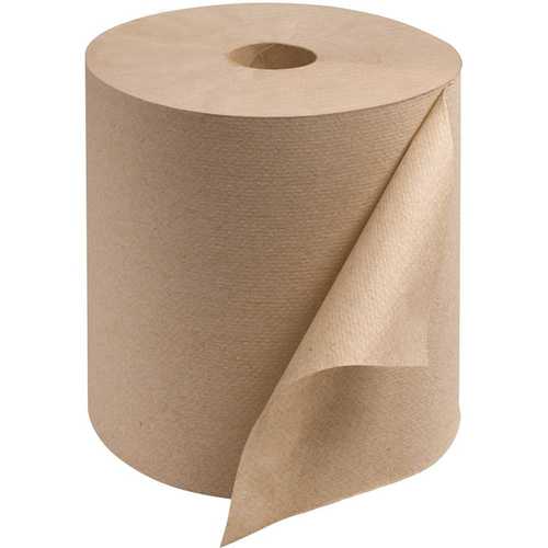 Natural 100% Recycled Hardwound Paper Towels (800 ft. per Roll, ) - pack of 6