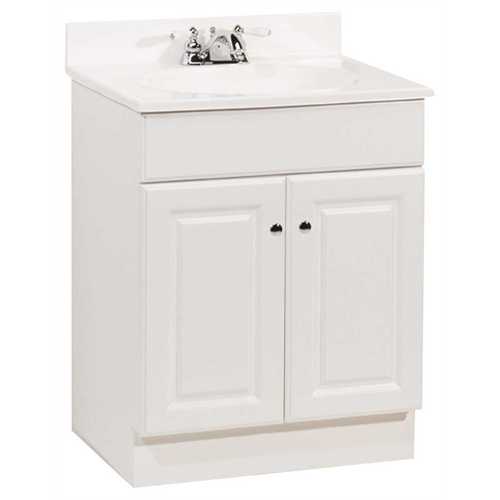 24 in. x 31 in. x 18 in. Richmond Bathroom Vanity Cabinet with Top with 2-Door in White