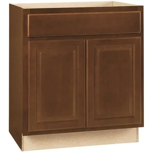 Hampton Assembled 30x34.5x24 in. Sink Base Kitchen Cabinet in Cognac