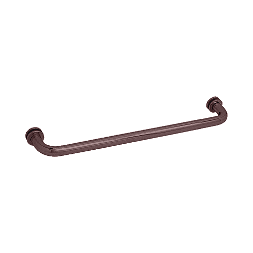 Oil Rubbed Bronze 24" Single-Sided Towel Bar for Glass