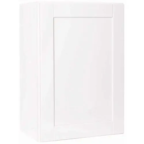 Shaker Satin White Stock Assembled Wall Kitchen Cabinet (21 in. x 30 in. x 12 in.)