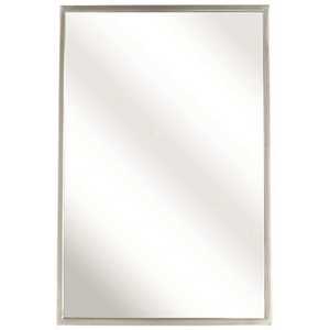 Bradley 780-024360 24 x 36 in. Angle Frame Mirror, Stainless Steel