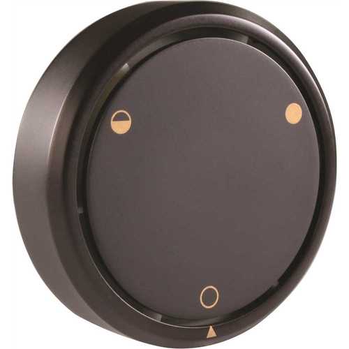 Westbrass D493CHM-12 Round Replacement, Full or Partial Closing Metal Overflow, Oil Rubbed Bronze
