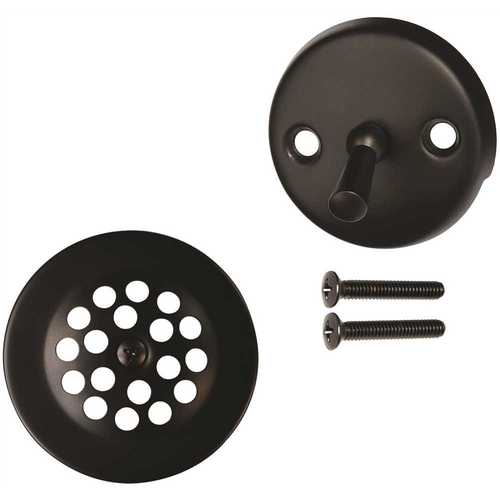 Westbrass D92-12 Beehive Grid Tub Trim Grate with Trip Lever Faceplate, Oil Rubbed Bronze