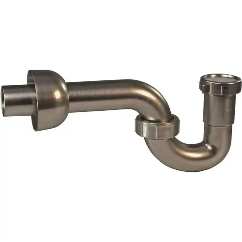 1-1/2 in. ABS Slip-Joint P-Trap in Satin Nickel