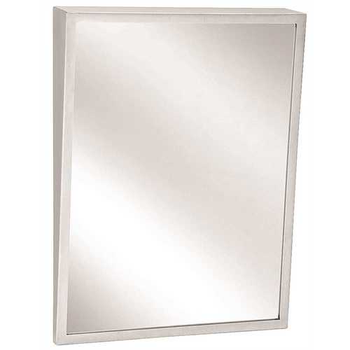 18 in. x 30 in. Bx-Fixed Tilt Mirror in Stainless Steel