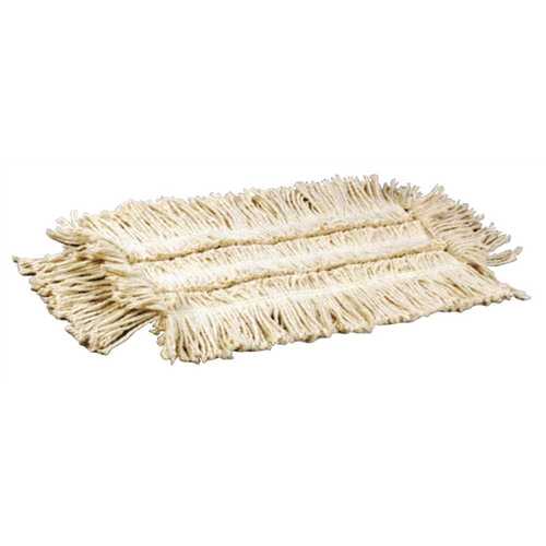 48 in. x 5 in. 4-Ply White Heavy-Duty Disposable Cotton Dust Mop