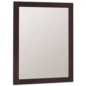 Modular 24 in. x 31 in. Framed Vanity Mirror in Java Modular 24 in. x 31 in. Framed Vanity Mirror in Java