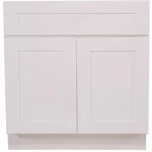 Brookings Plywood Ready to Assemble Shaker 48x34.5x24 in. 2-Door 2-Drawer Base Kitchen Cabinet in White Brookings Plywood Ready to Assemble Shaker 48x34.5x24 in. 2-Door 2-Drawer Base Kitchen Cabinet in White