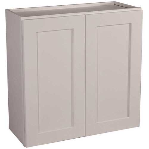 Brookings Plywood Ready to Assemble Shaker 27x24x12 in. 2-Door Wall Kitchen Cabinet in White