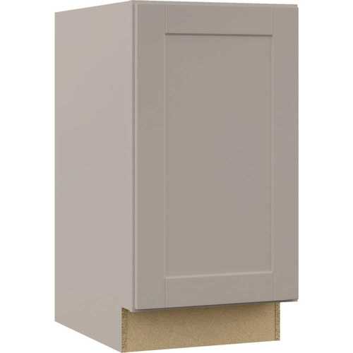 Hampton Bay KBW18SDV Shaker Dove Gray Stock Assembled Pull Out Trash