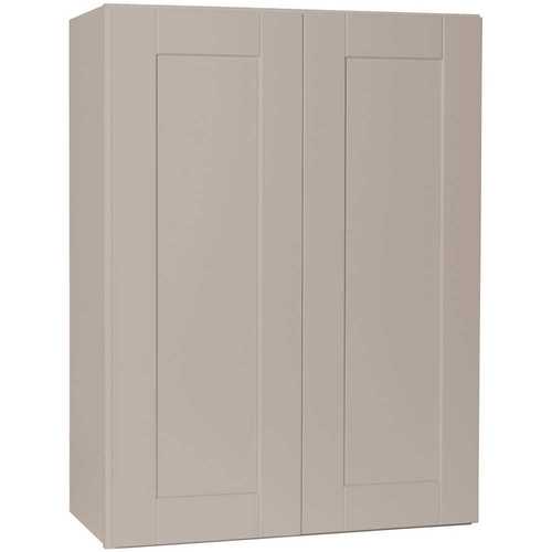 Shaker Assembled 27x36x12 in. Wall Kitchen Cabinet in Dove Gray