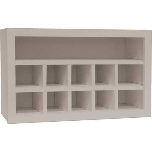 Hampton Bay Hampton Assembled 30x18x12 in. Wall Flex Kitchen Cabinet with Shelves and Dividers in Cognac KWFC3018-COG