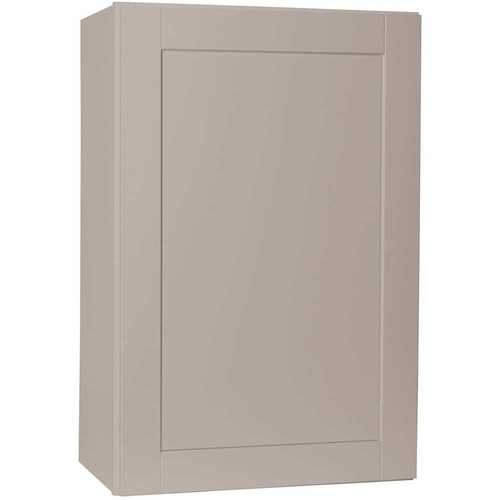 Shaker Assembled 24x42x12 in. Wall Kitchen Cabinet in Dove Gray