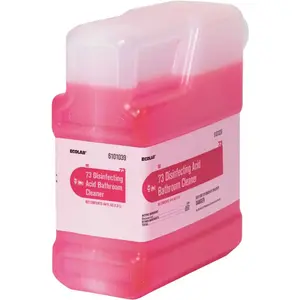ECOLAB 6101039 1-1/3 l QC 73 Disinfecting Acid Bathroom Cleaner Pink