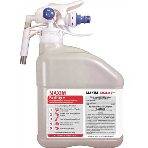 Maxim 046200-39 101.44 oz. Facility Plus 1-Step Disinfectant - pack of 2